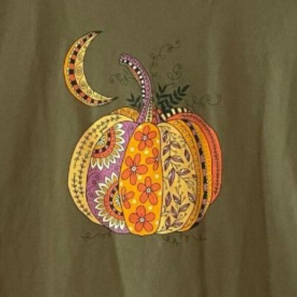 LIFE IS GOOD - Doodle Pumpkin - T-Shirt Crusher Tee - XXL - NWT - Picture 4 of 13